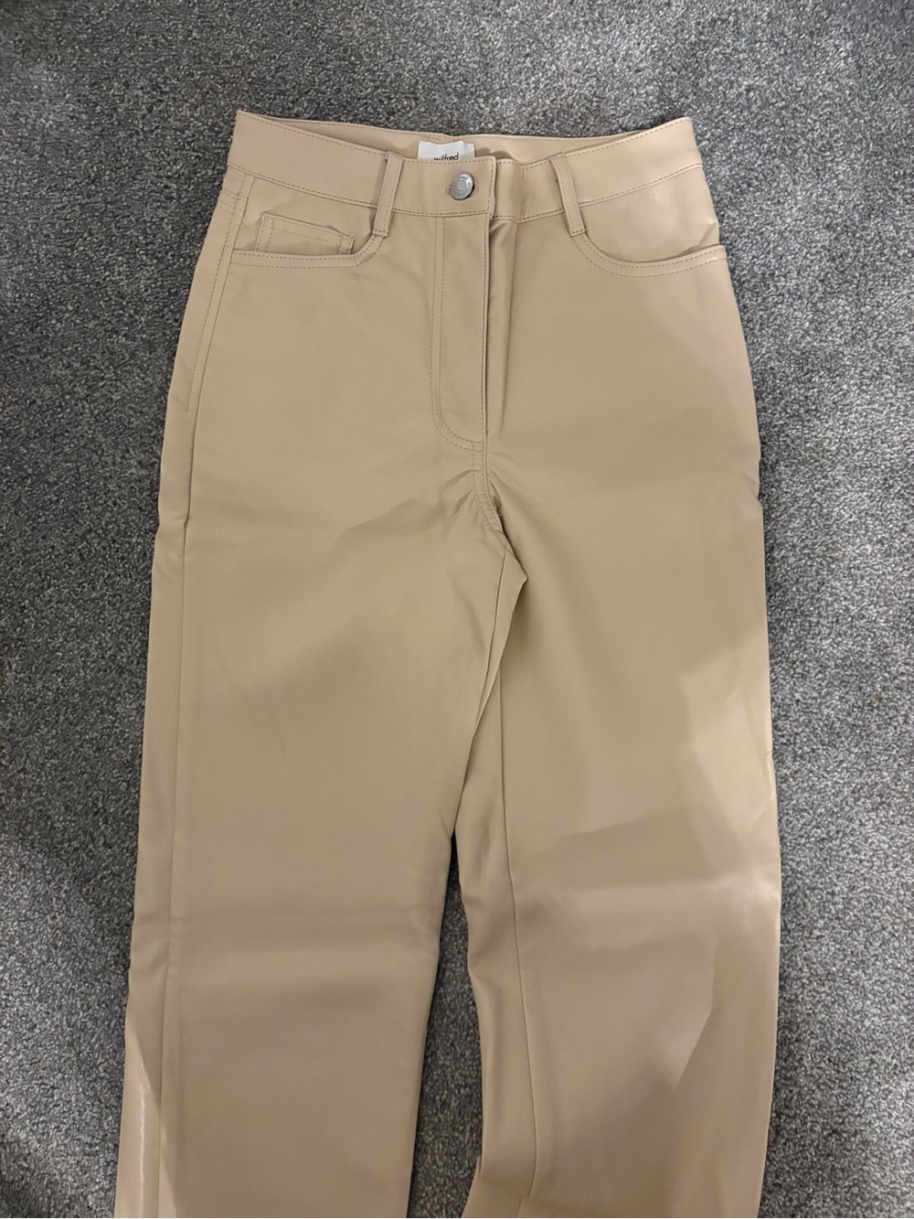 Women’s tan leather pants- Wilfred